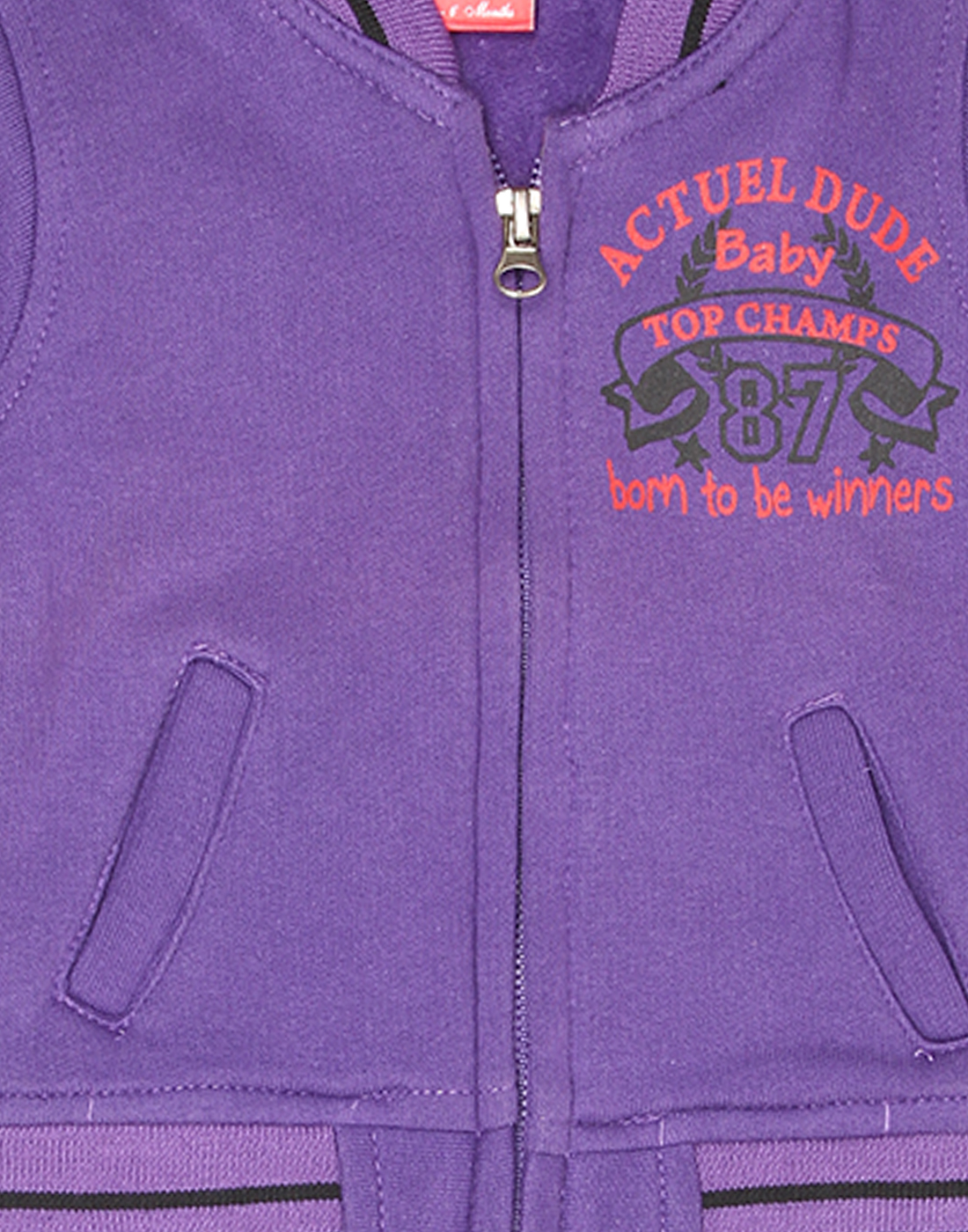 Actuel Boys Casual Wear Purple Sweatshirt