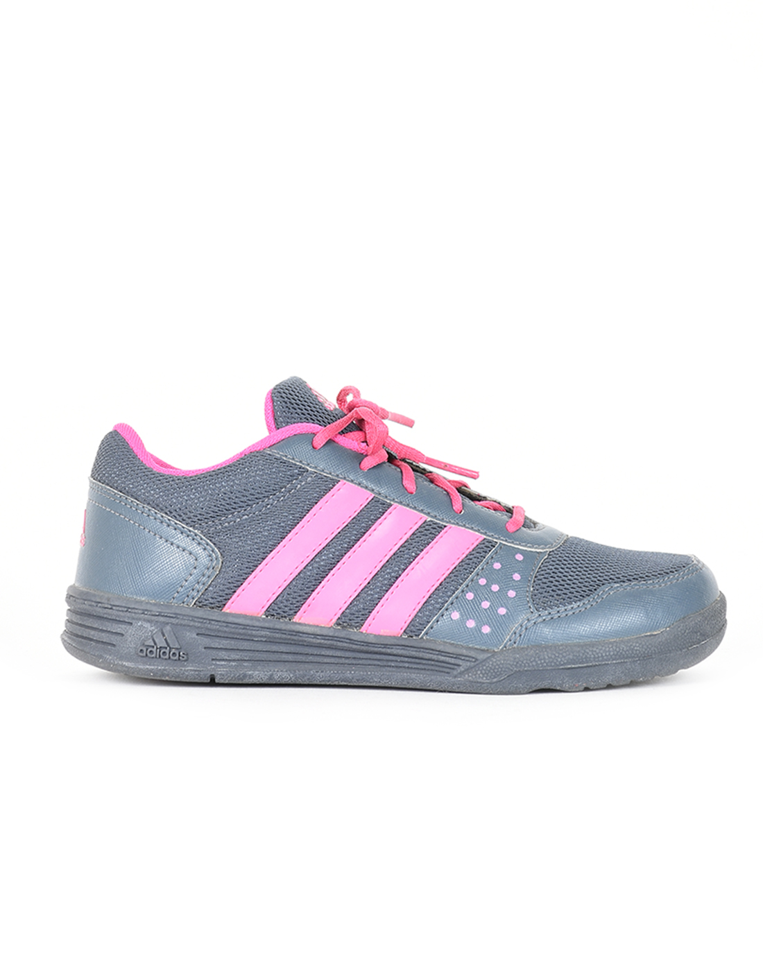 Adidas Girls Dark Grey Sports Shoes