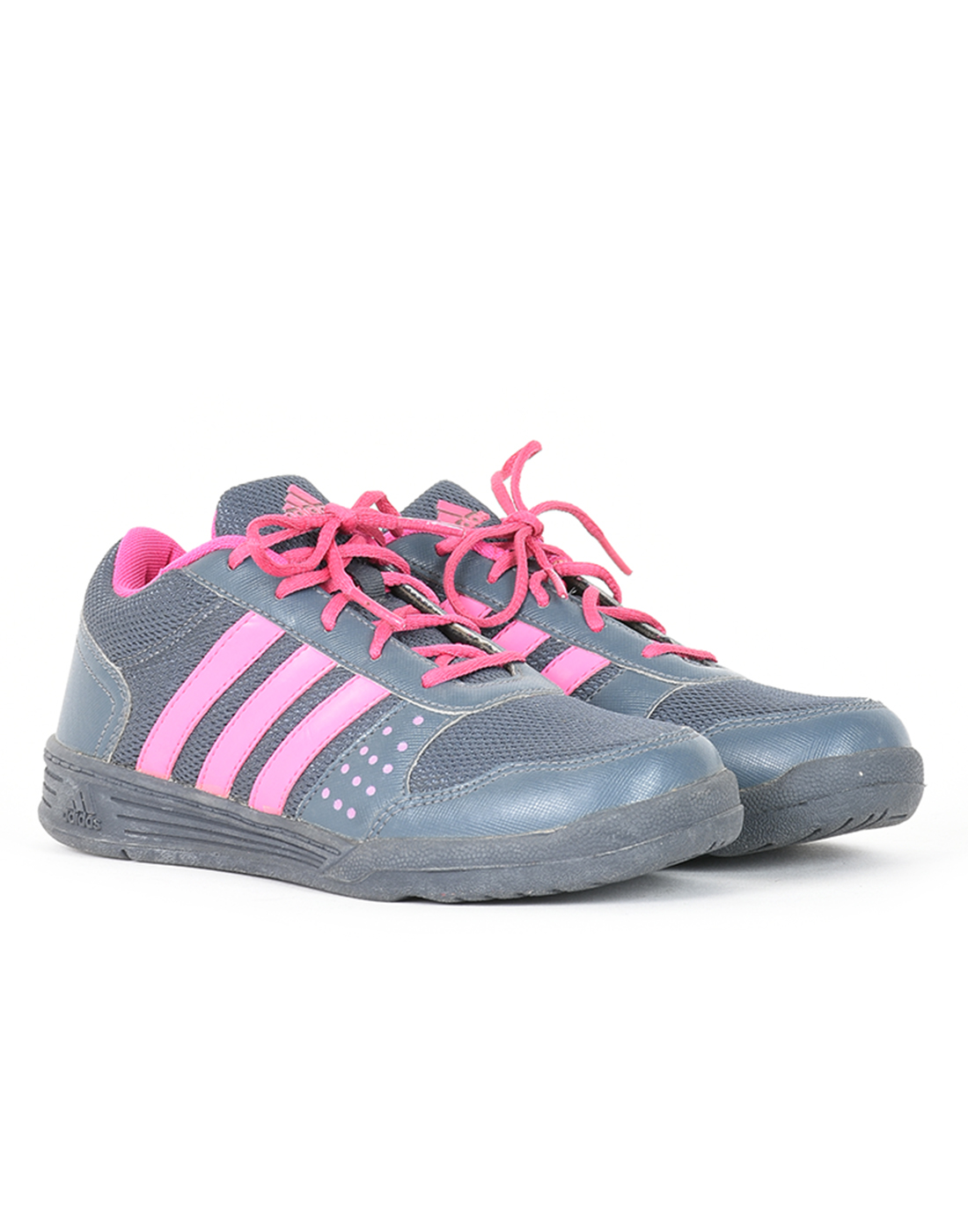 Adidas Girls Dark Grey Sports Shoes