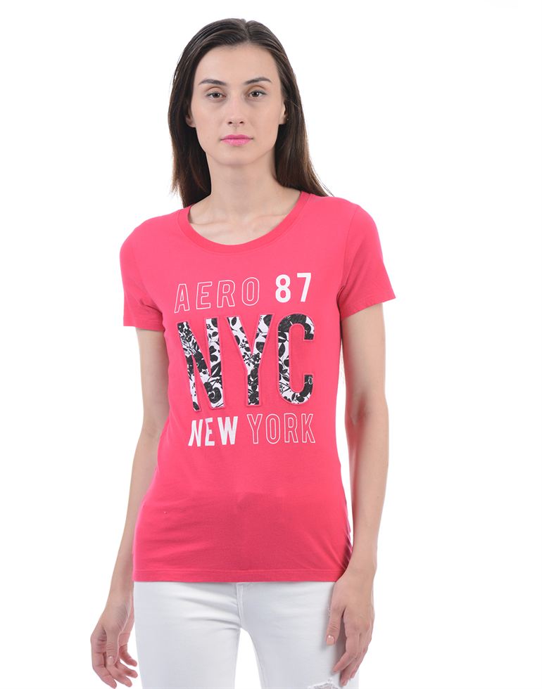 Aeropostale  Women Printed Casual wear T-Shirt