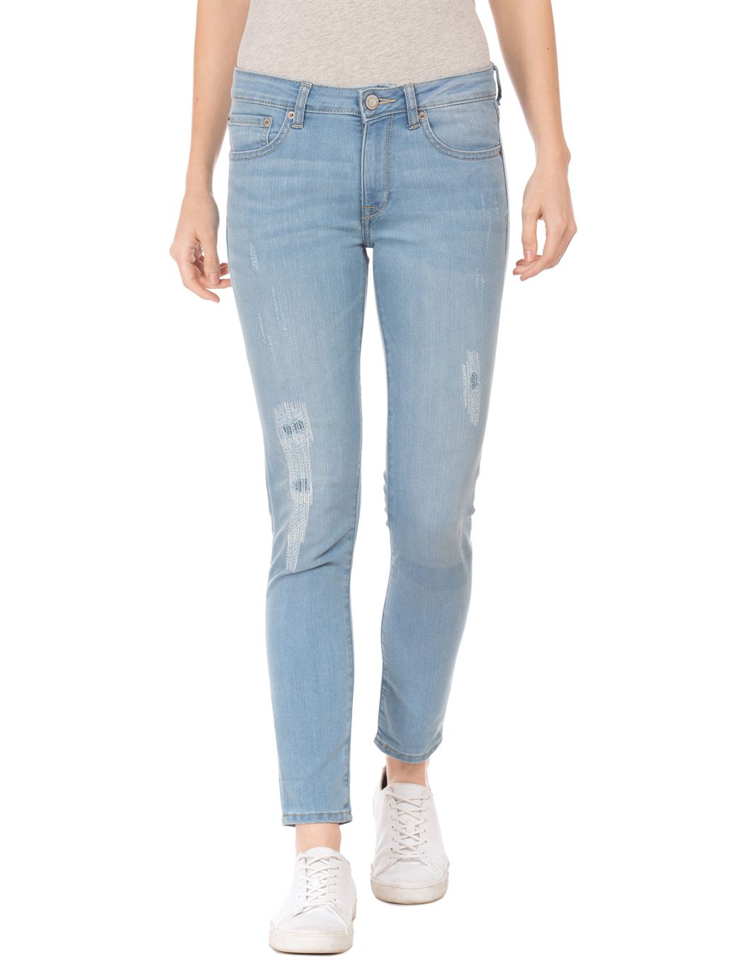 Aeropostale Women Casual Wear Sky Blue Jeans