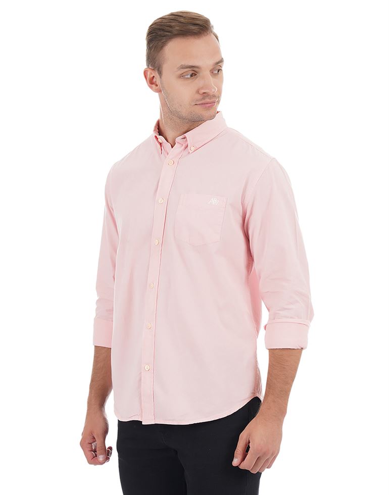 Aeropostale Men Casual Wear Solid Shirt