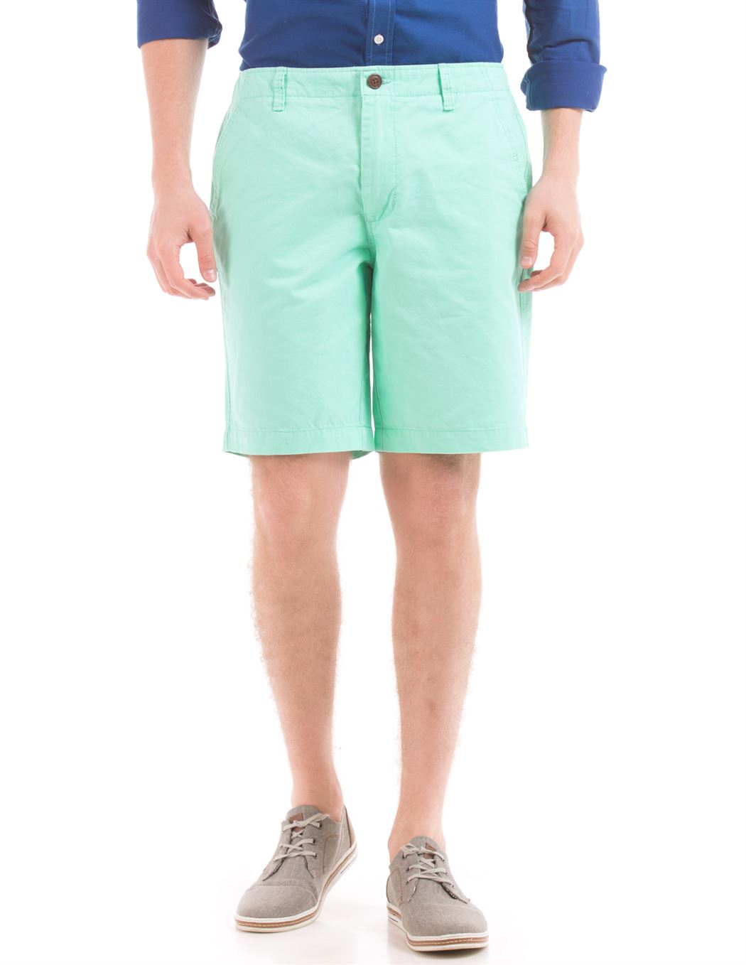 Aeropostale Men Casual Wear Green Shorts