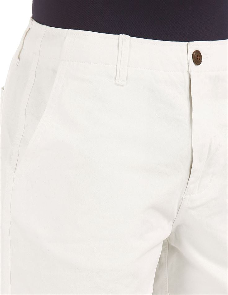 Aeropostale Men Casual Wear White  Shorts