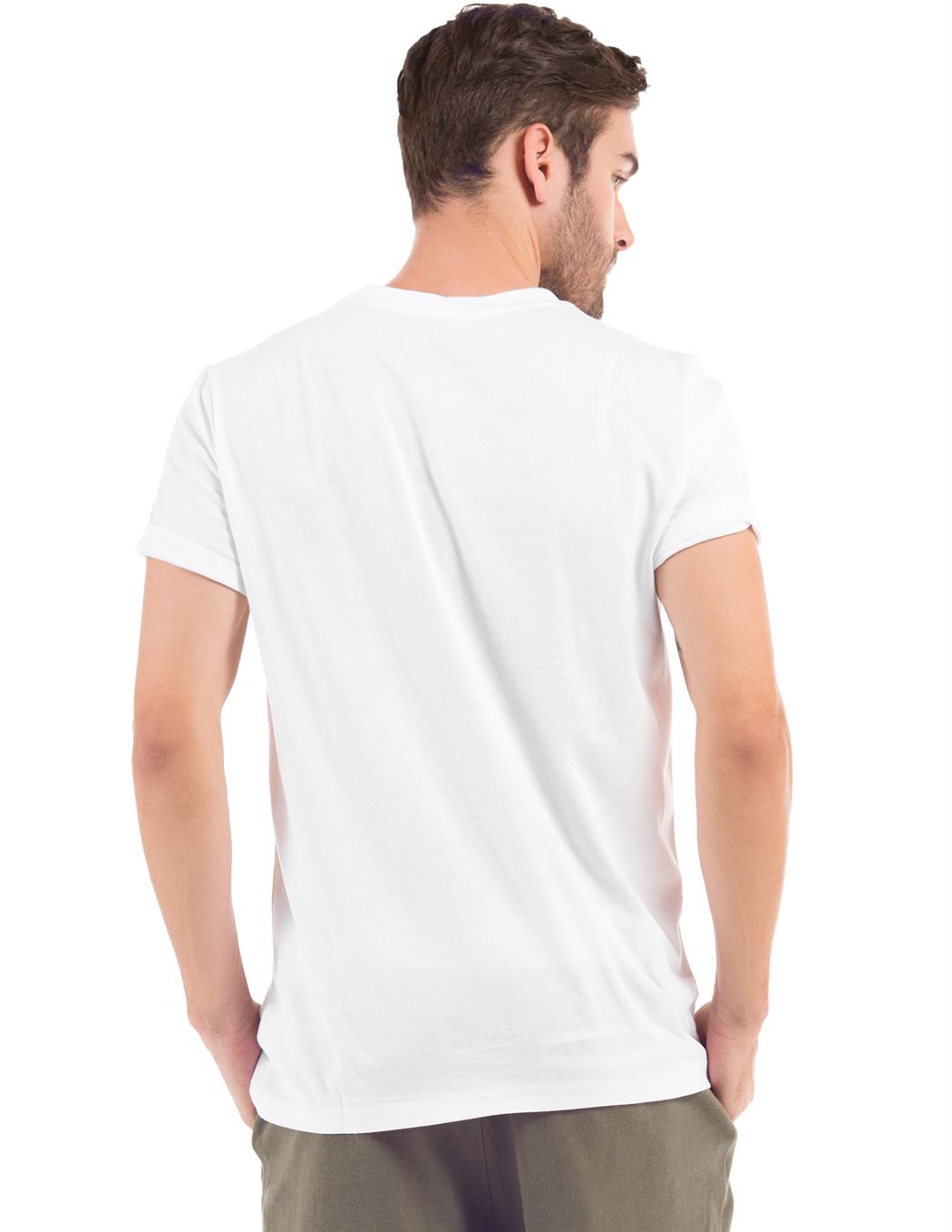 Aeropostale Men Casual Wear White  T-Shirt