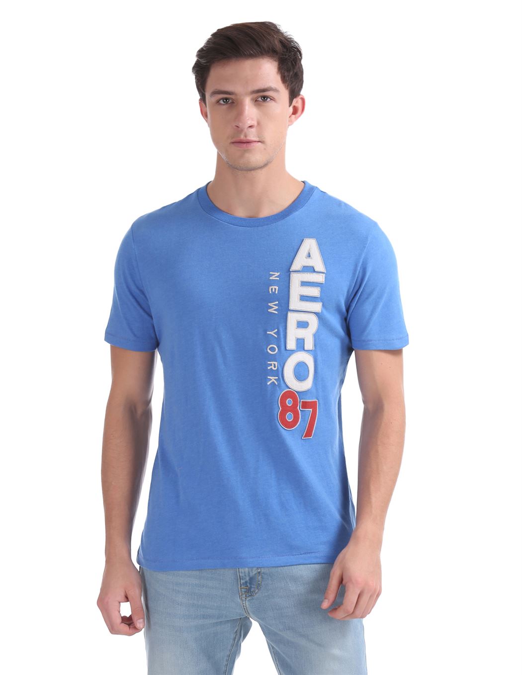 Aeropostale Men Casual Wear Printed T-Shirt