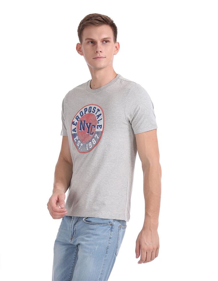 Aeropostale Men Casual Wear Printed T-Shirt