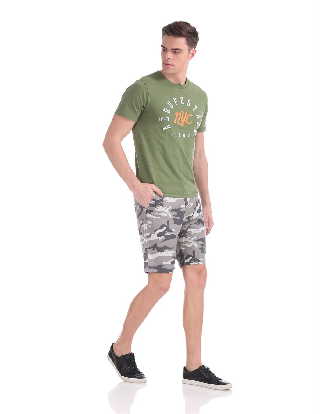 Aeropostale Men Casual Wear Printed Shorts