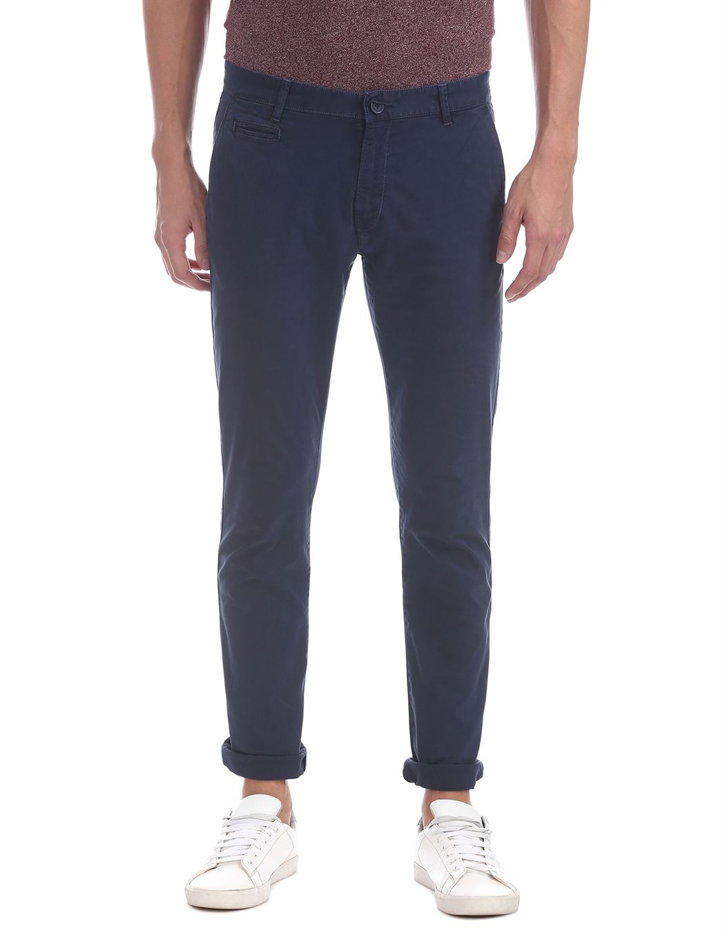 Aeropostale Men Casual Wear Solid Trouser