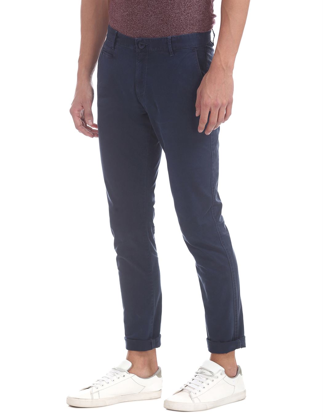 Aeropostale Men Casual Wear Solid Trouser