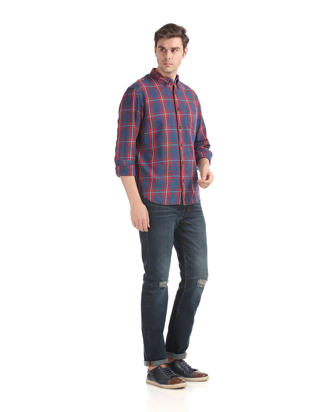 Aeropostale Men Casual Wear Checkered Shirt