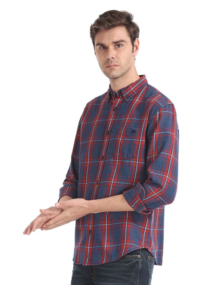 Aeropostale Men Casual Wear Checkered Shirt