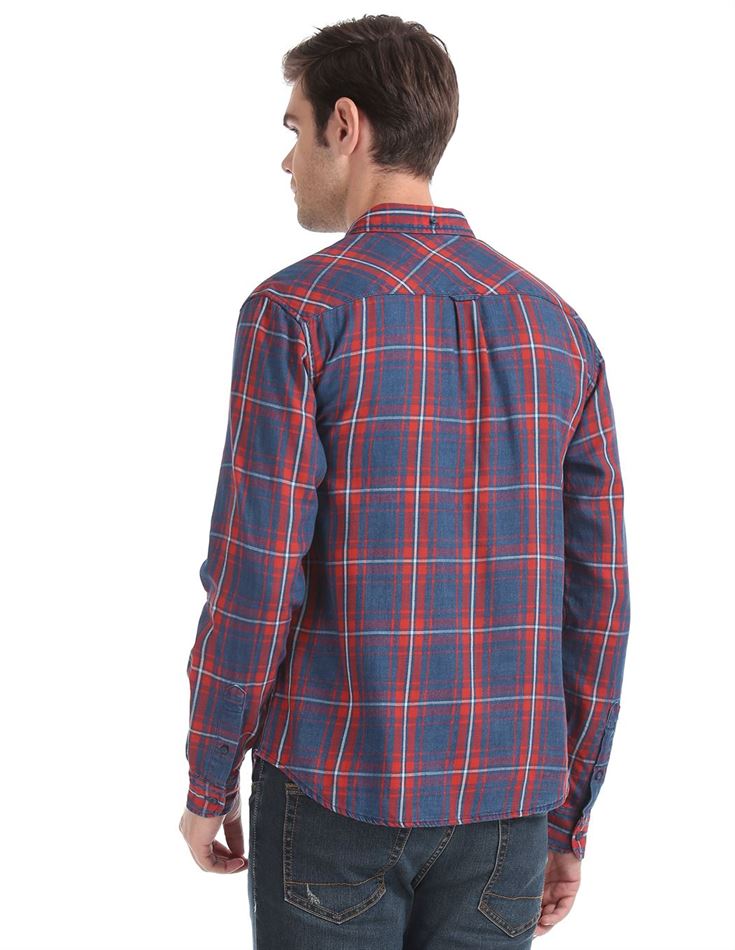 Aeropostale Men Casual Wear Checkered Shirt