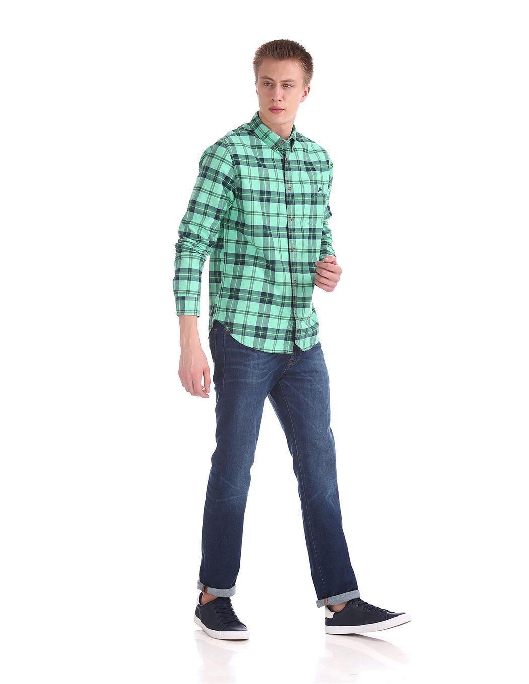 Aeropostale Men Casual Wear Checkered Shirt