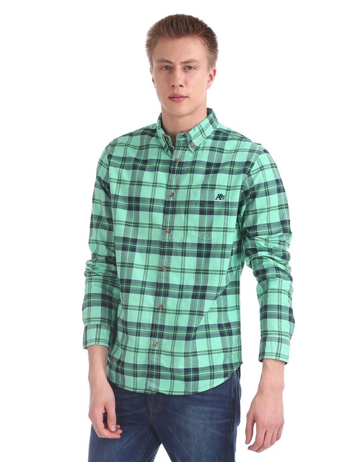 Aeropostale Men Casual Wear Checkered Shirt