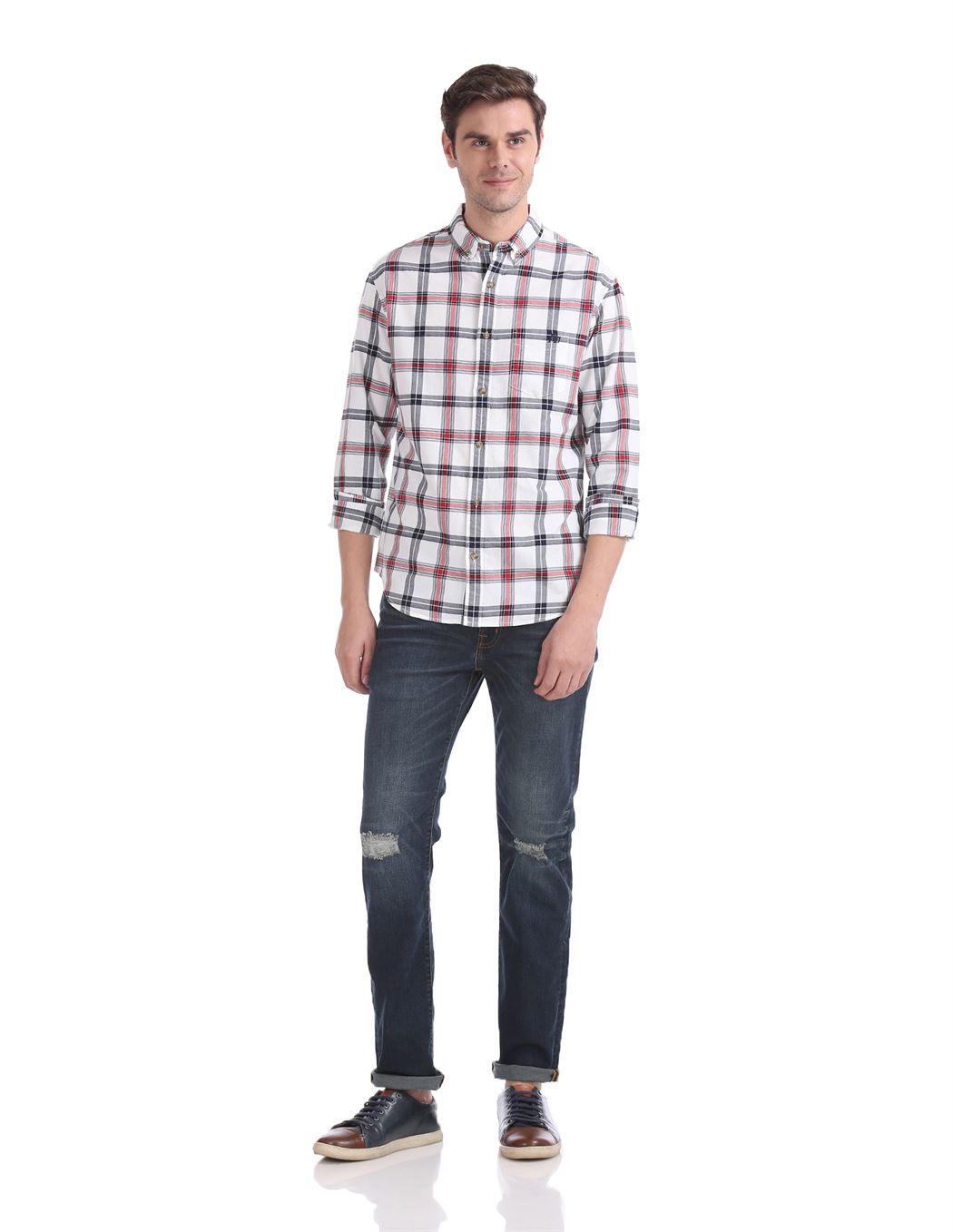 Aeropostale Men Casual Wear Checkered Shirt