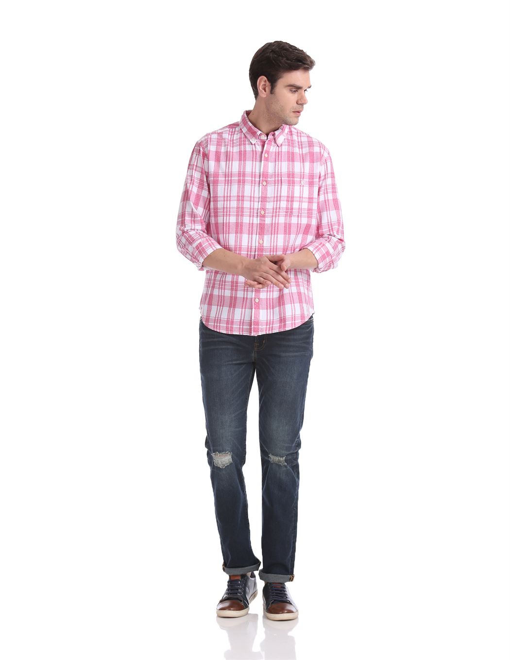 Aeropostale Men Casual Wear Checkered Shirt