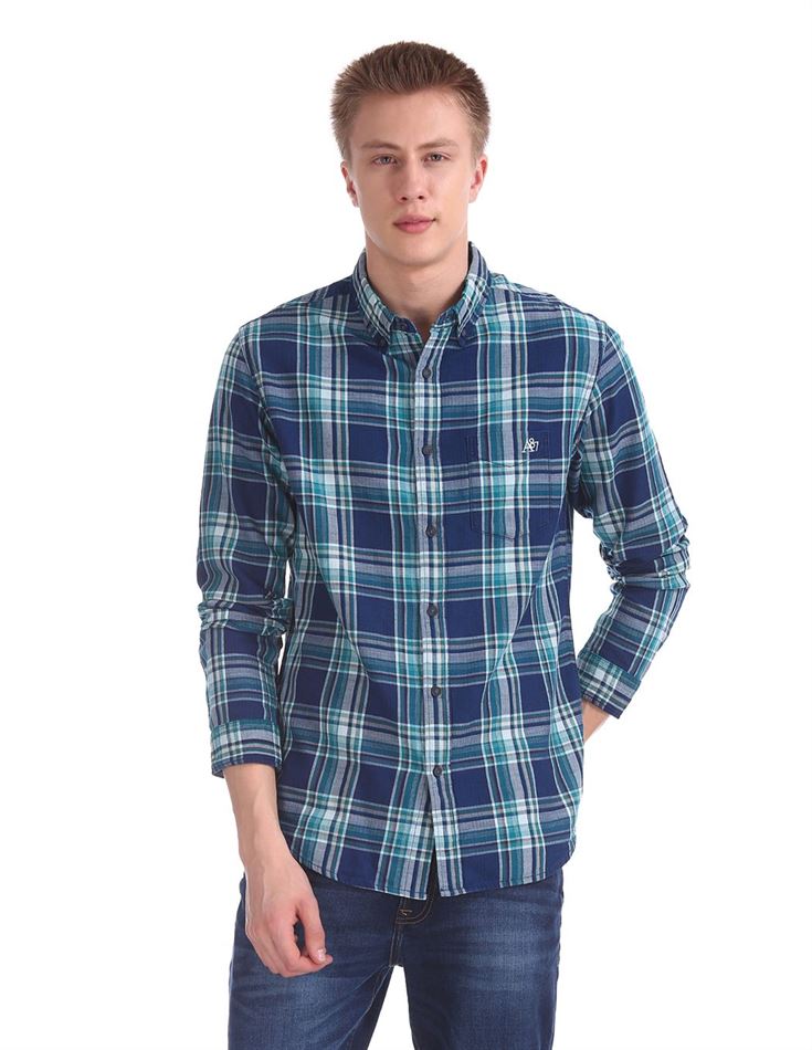 Aeropostale Men Casual Wear Checkered Shirt