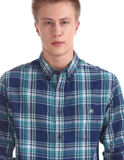 Aeropostale Men Casual Wear Checkered Shirt