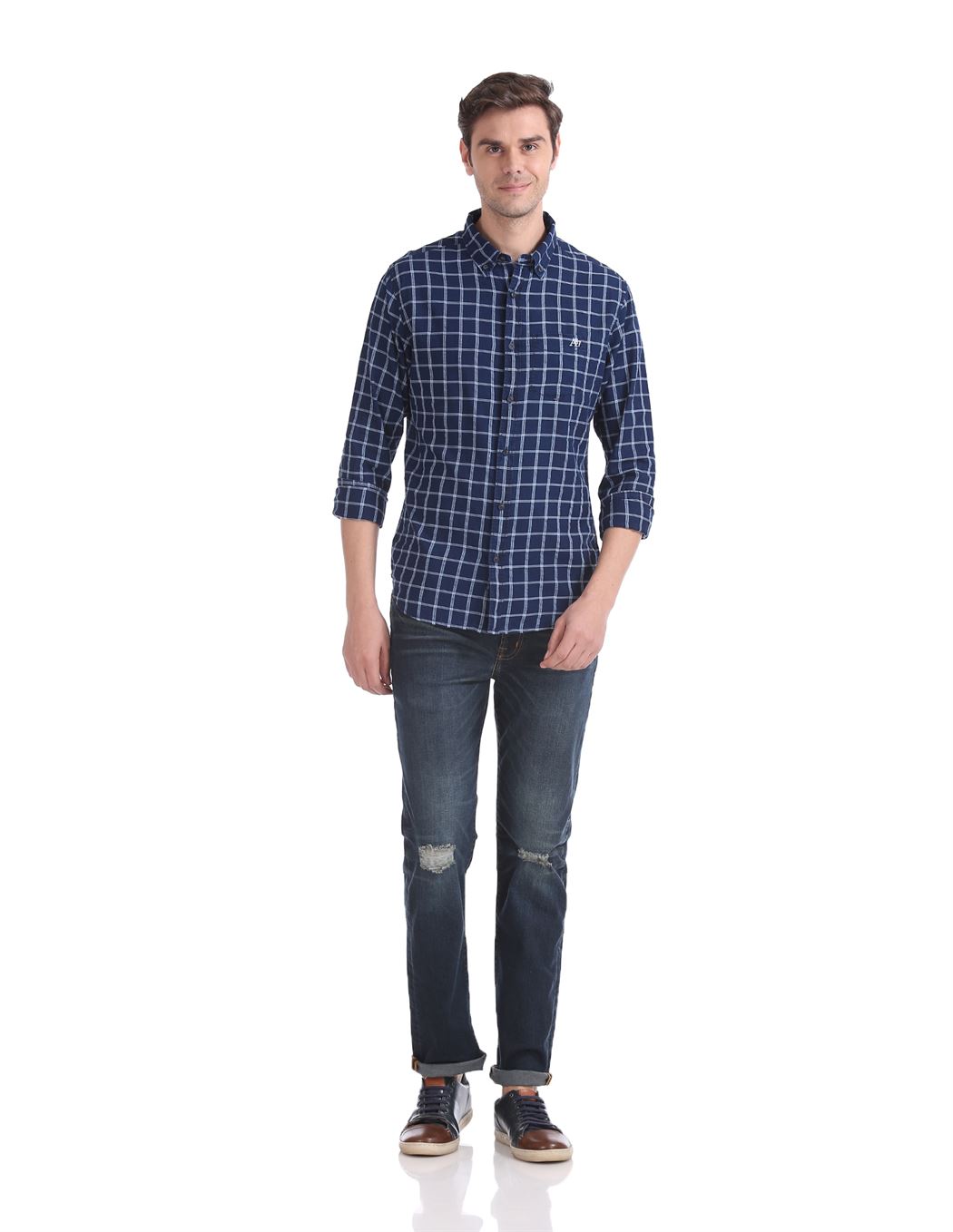 Aeropostale Men Casual Wear Checkered Shirt