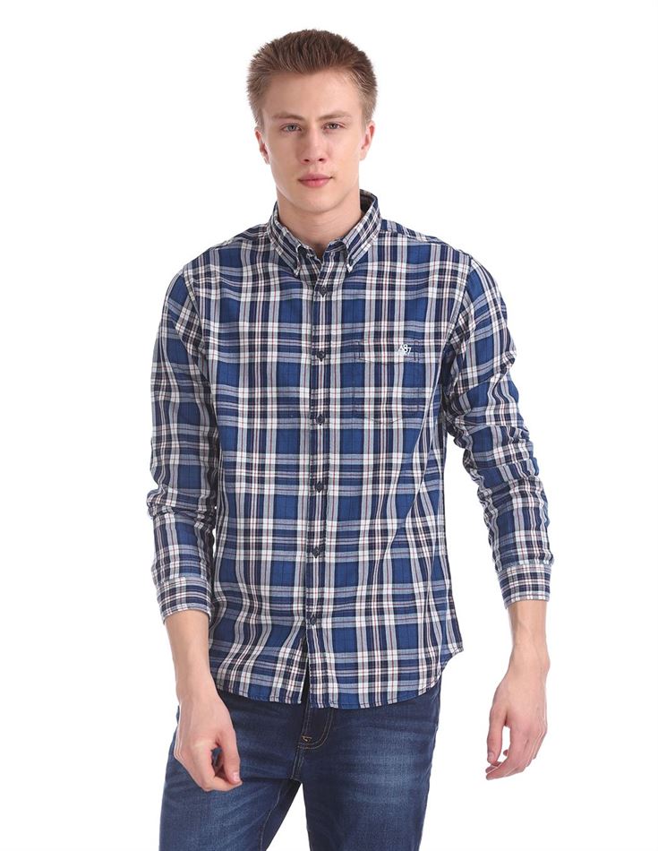 Aeropostale Men Casual Wear Checkered Shirt