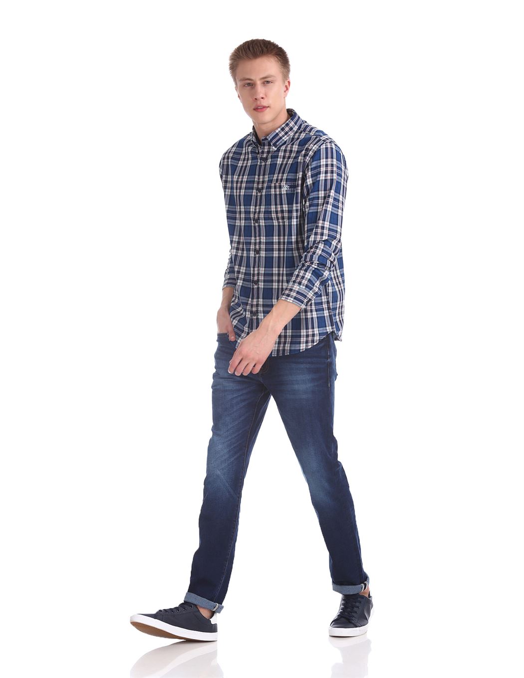 Aeropostale Men Casual Wear Checkered Shirt