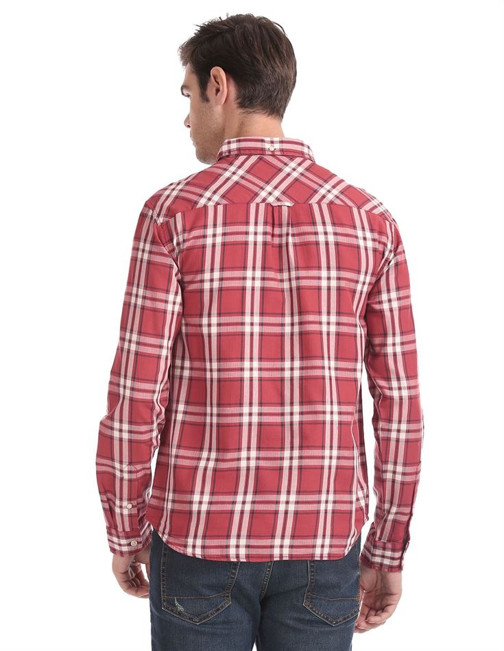 Aeropostale Men Casual Wear Checkered Shirt