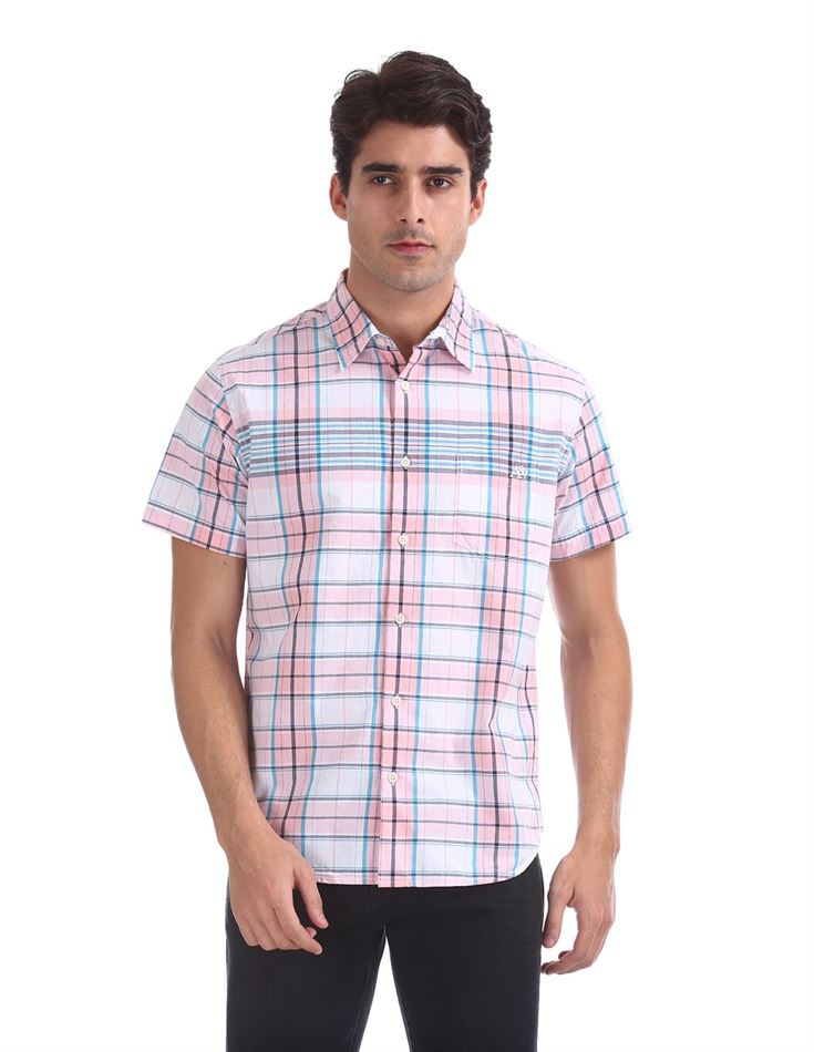 Aeropostale Men Casual Wear Checkered Shirt