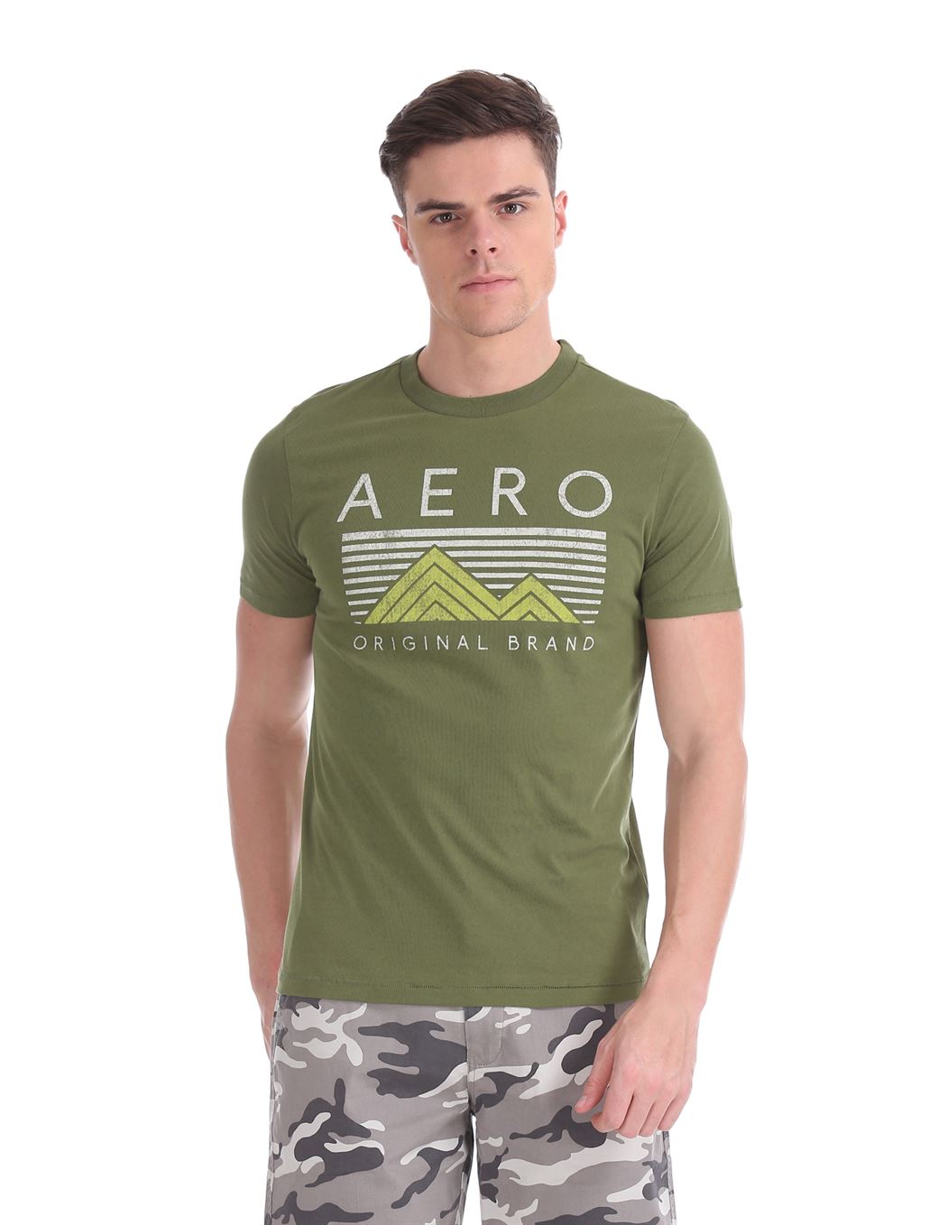 Aeropostale Men Casual Wear Graphic Print T-Shirt