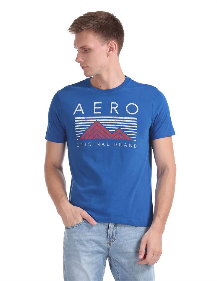 Aeropostale Men Casual Wear Graphic Print T-Shirt