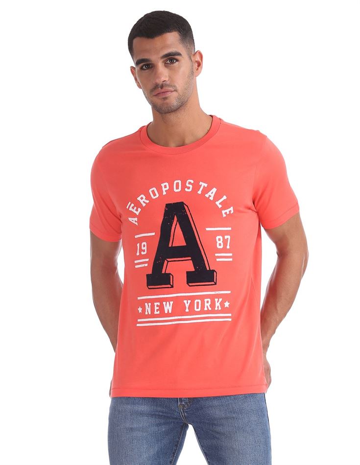 Aeropostale Men Casual Wear Graphic Print T-Shirt