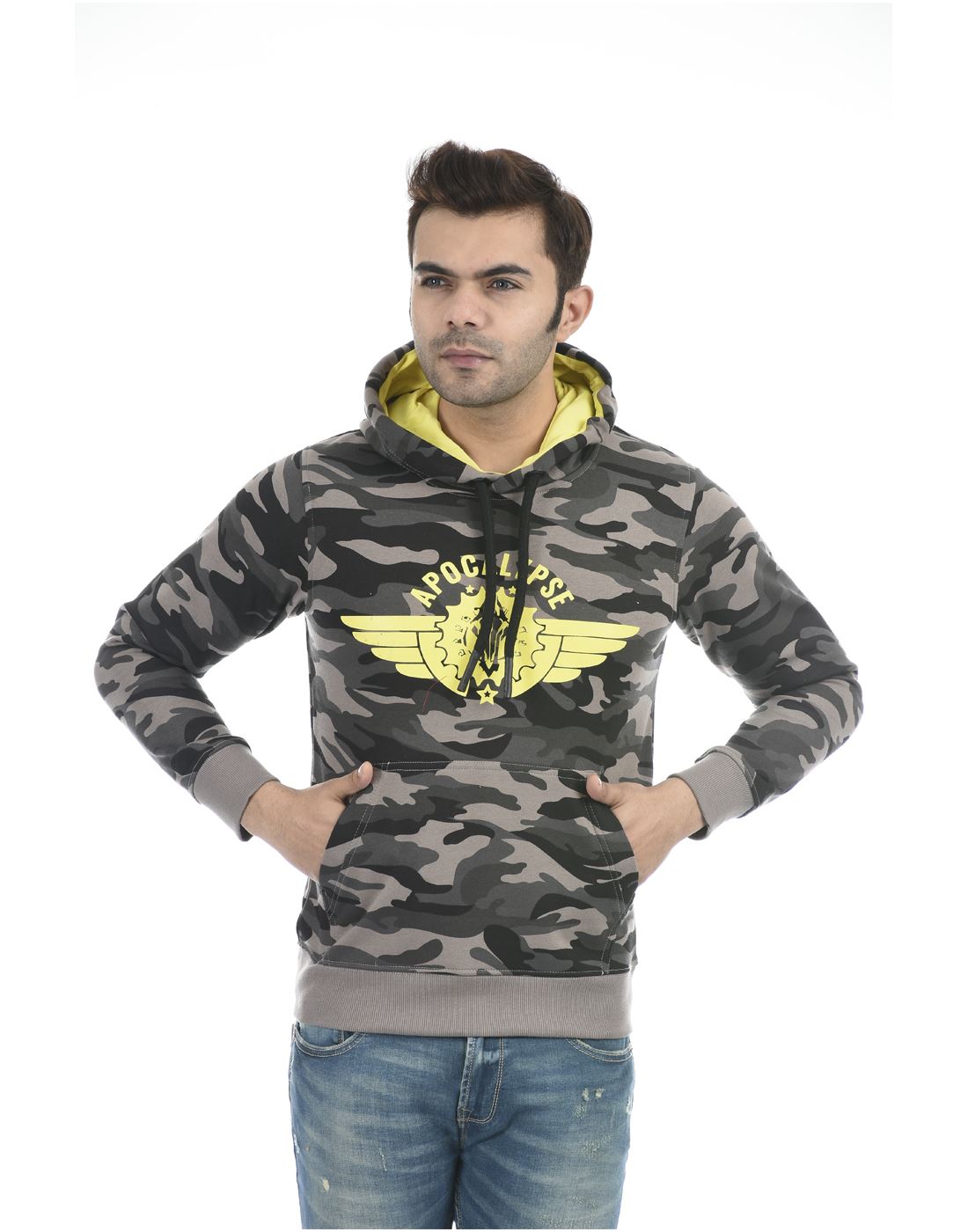 Apocalypse Men Winter Wear Grey Sweatshirt