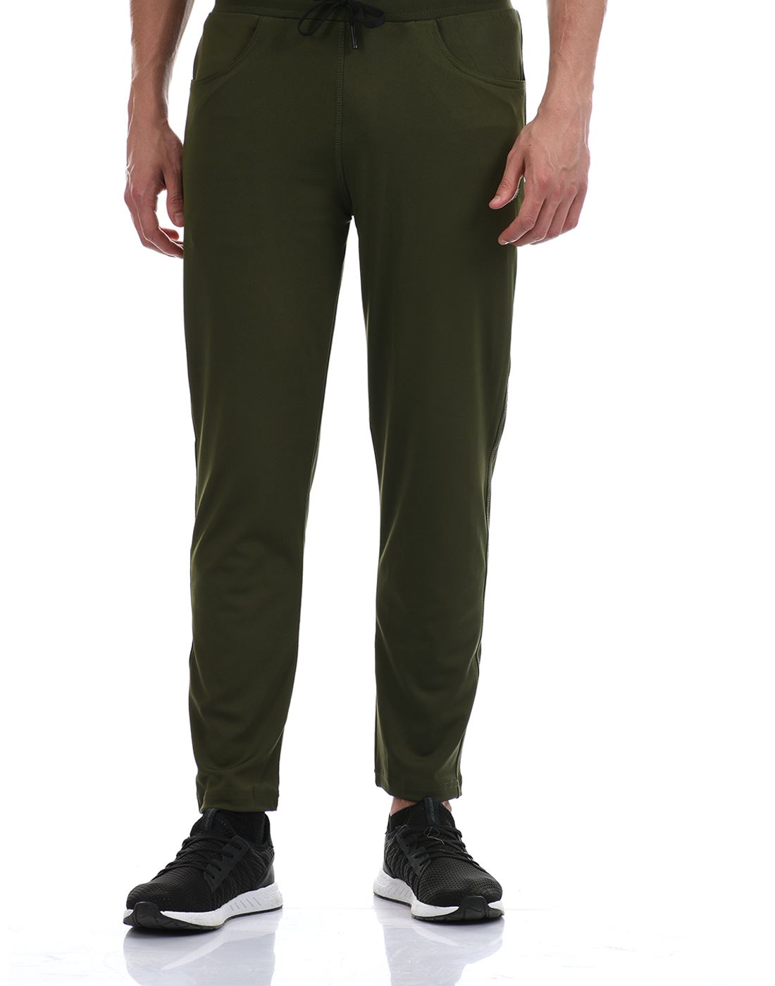 Apocalypse Men Casual Wear Olive Green Dri-Fit Track Pant