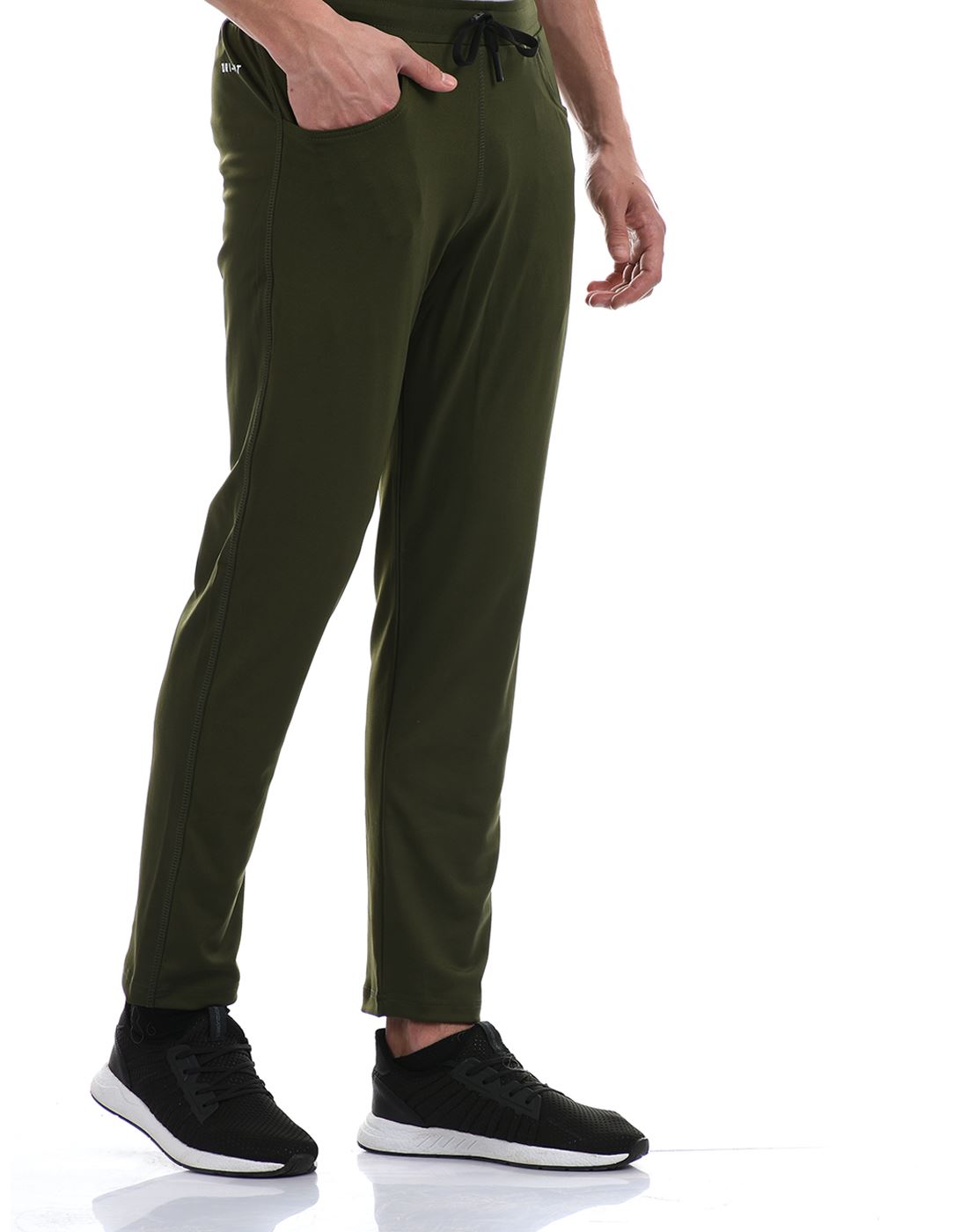 Apocalypse Men Casual Wear Olive Green Dri-Fit Track Pant