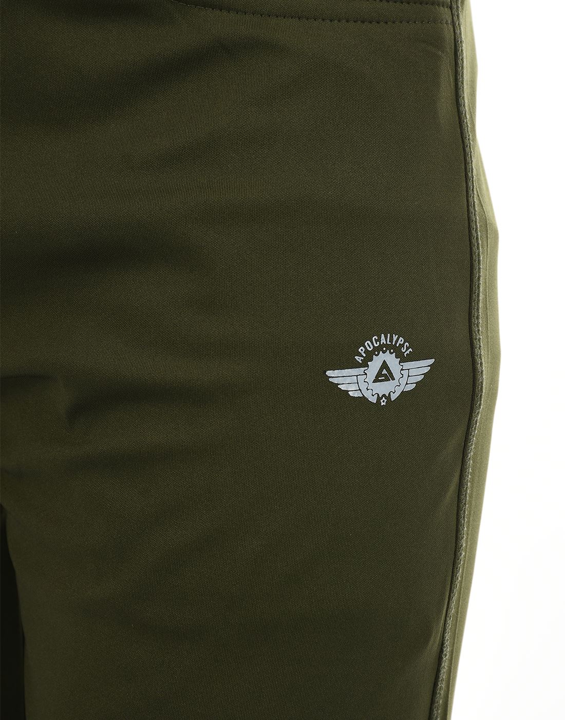 Apocalypse Men Casual Wear Olive Green Dri-Fit Track Pant