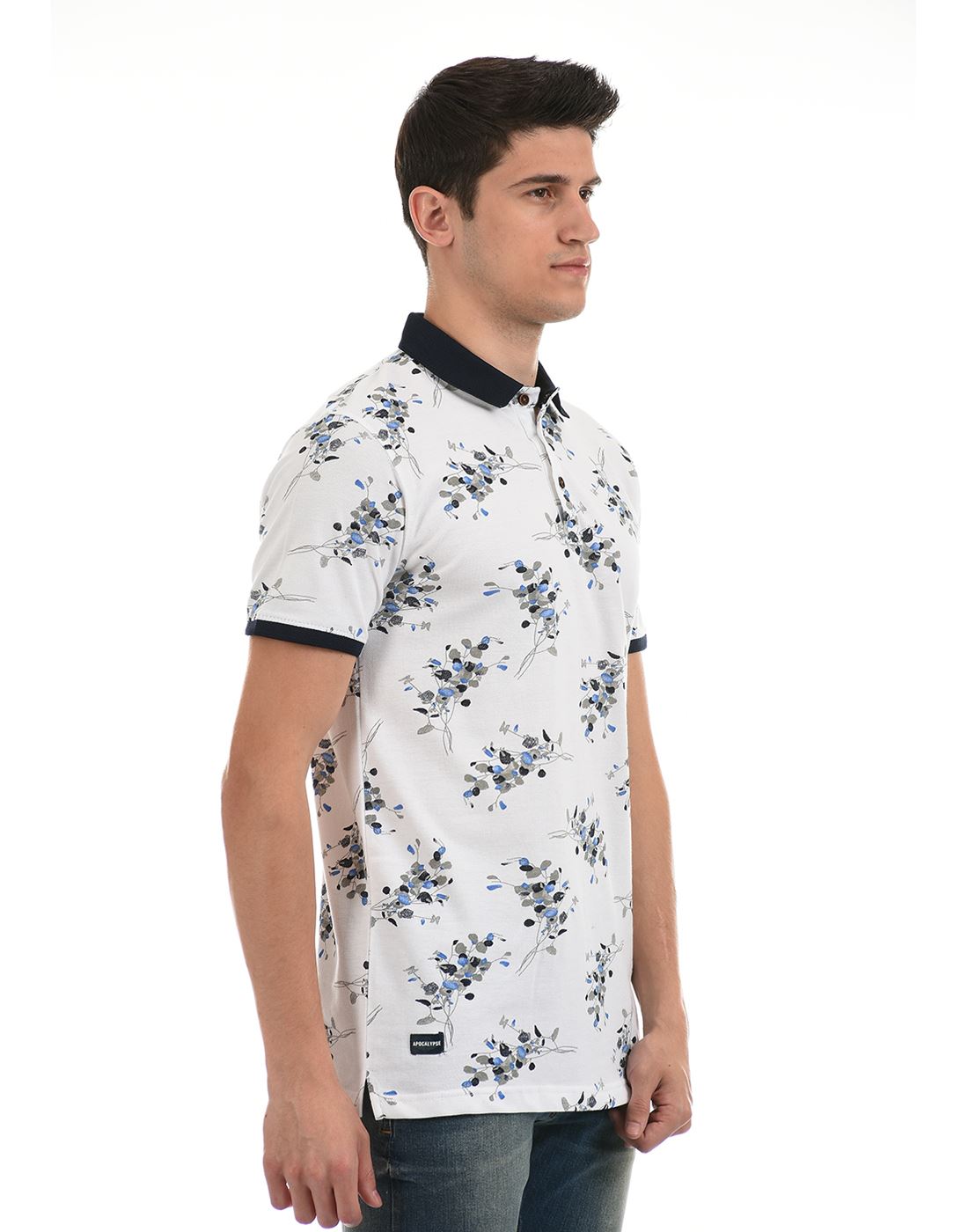 Apocalypse Men Casual Wear White Polo T-Shirt