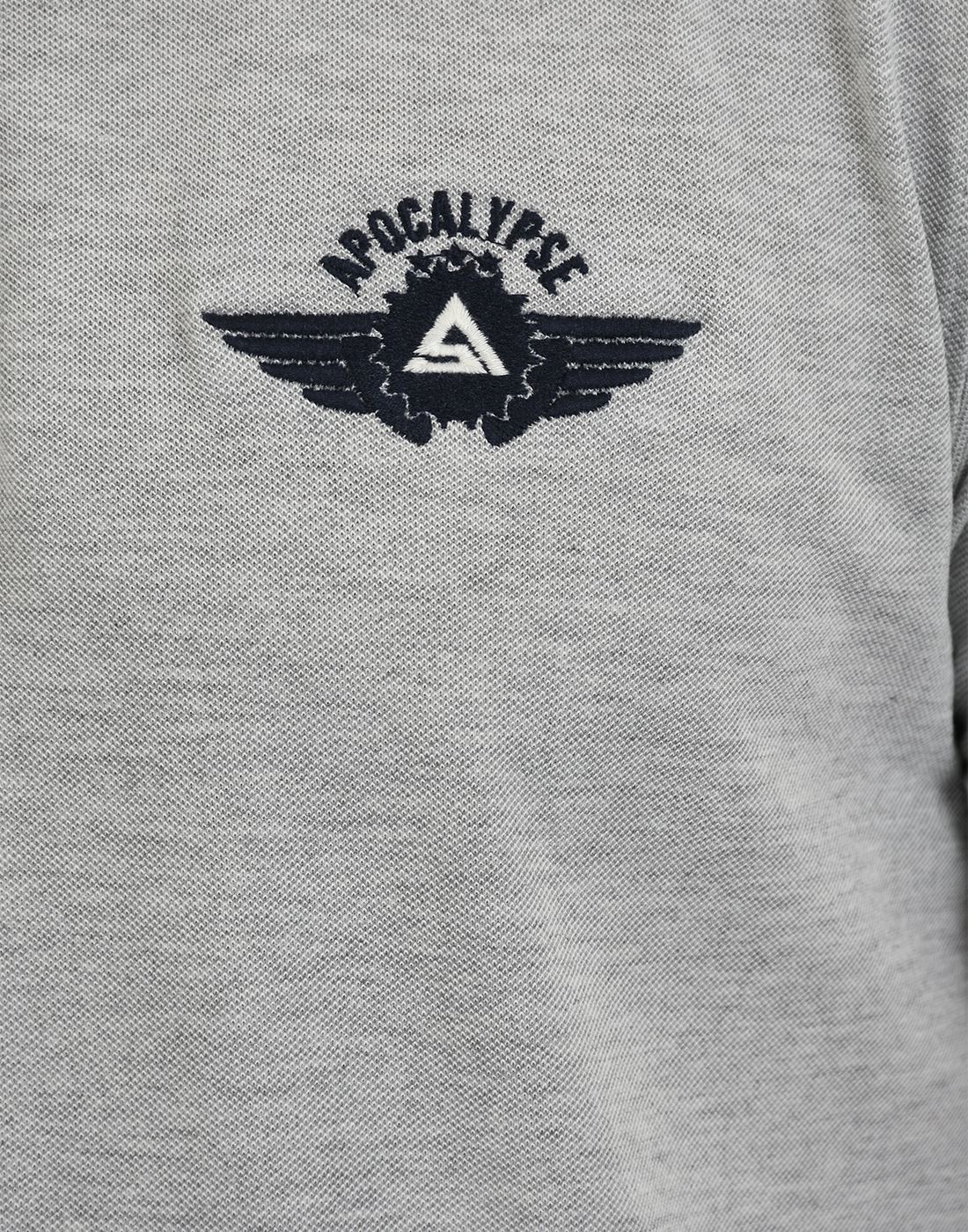 Apocalypse Men Casual Wear Grey Polo T-Shirt
