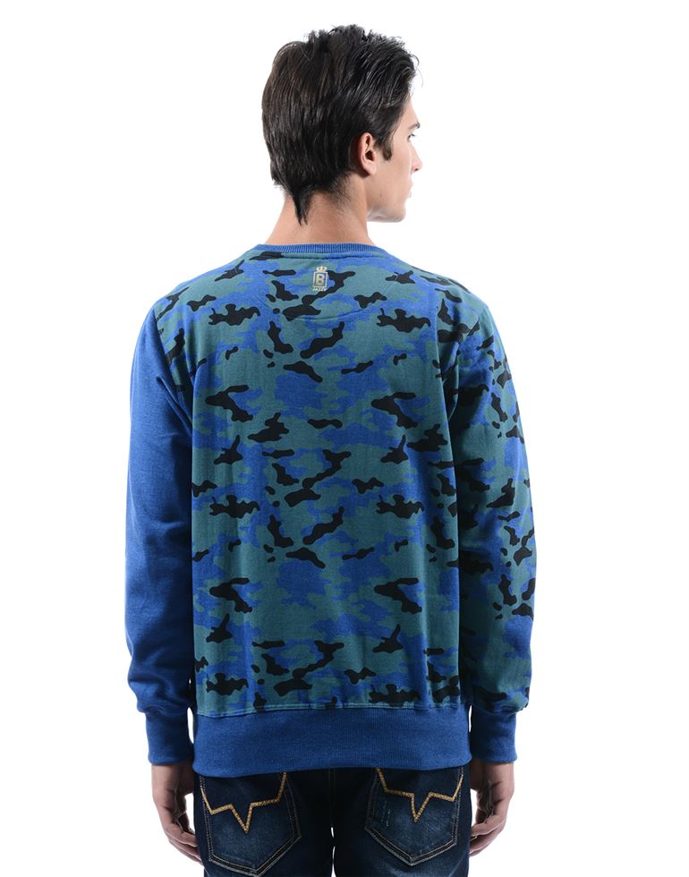 BJazzy Men Blue  Casual Wear Sweatshirt