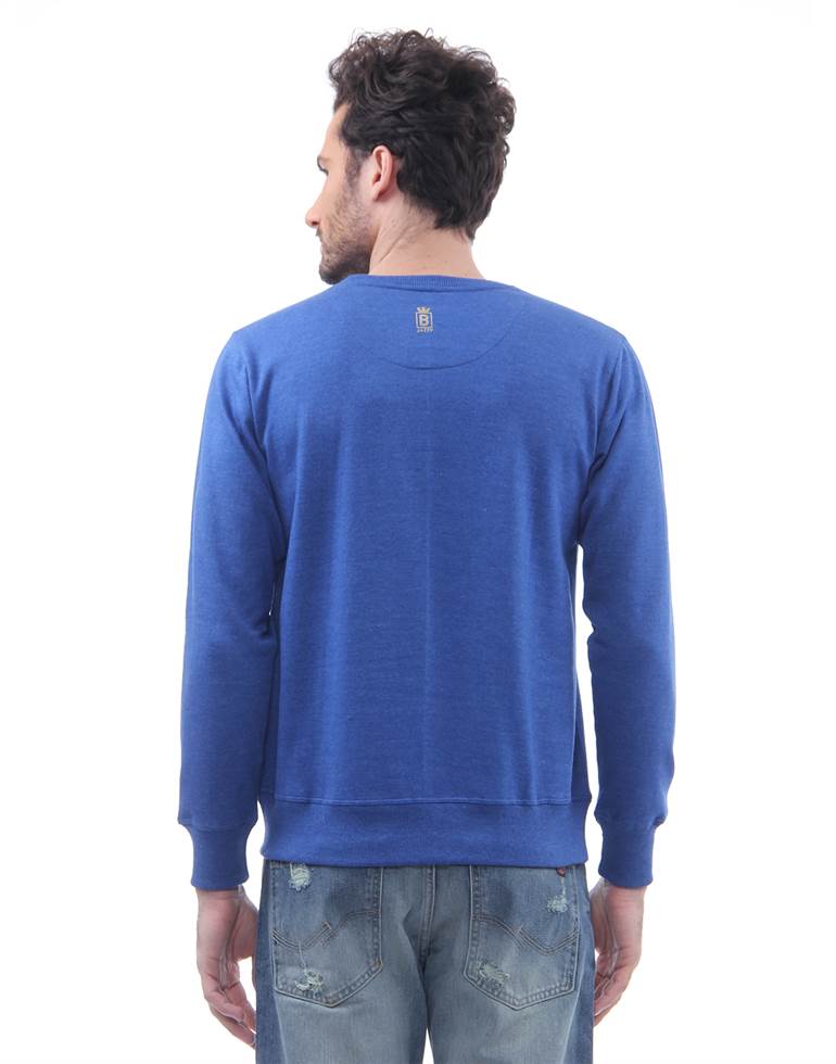 BJazzy Men Blue Casual Wear Sweatshirt