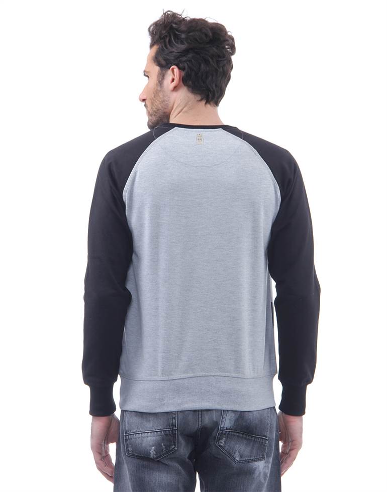 BJazzy Men Grey Casual Wear Sweatshirt