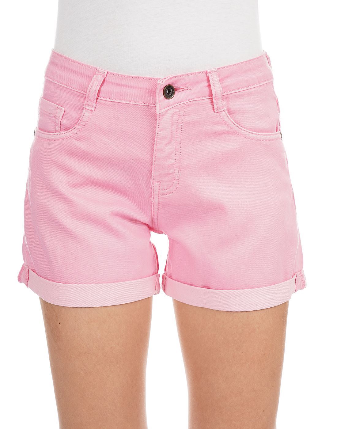 Carrera Women Casual Wear Pink Skinny Fit Shorts