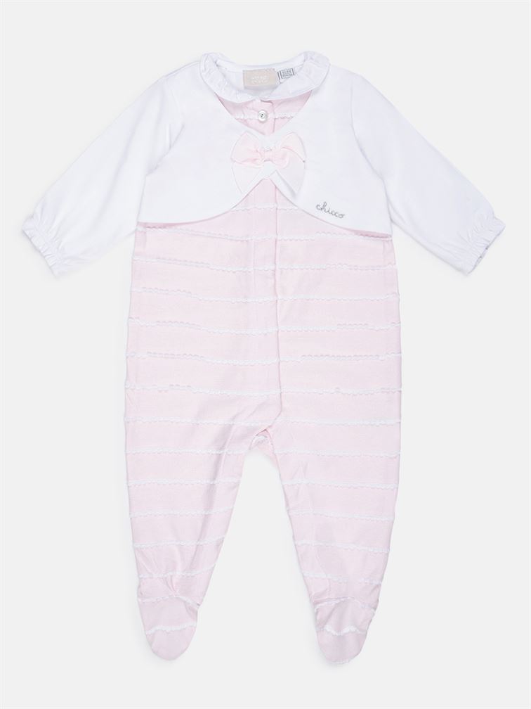 Chicco Girls Pink Casual Wear Romper