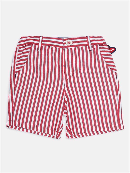 Chicco Boys Red Casual Wear Shorts