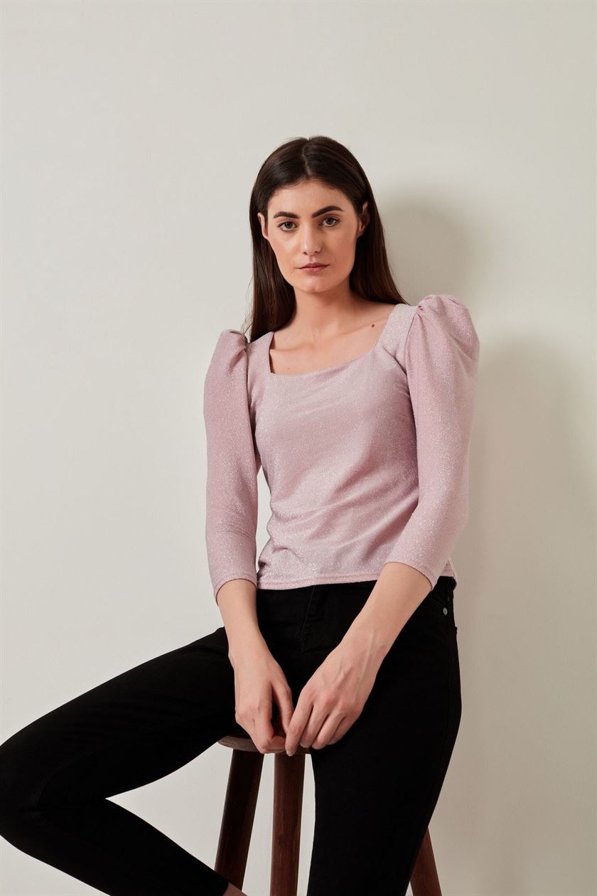 Cover Story Women Casual Wear Pink Top