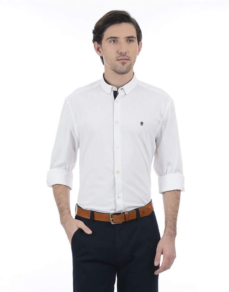 French Connection Men Casual Wear Solid Shirt