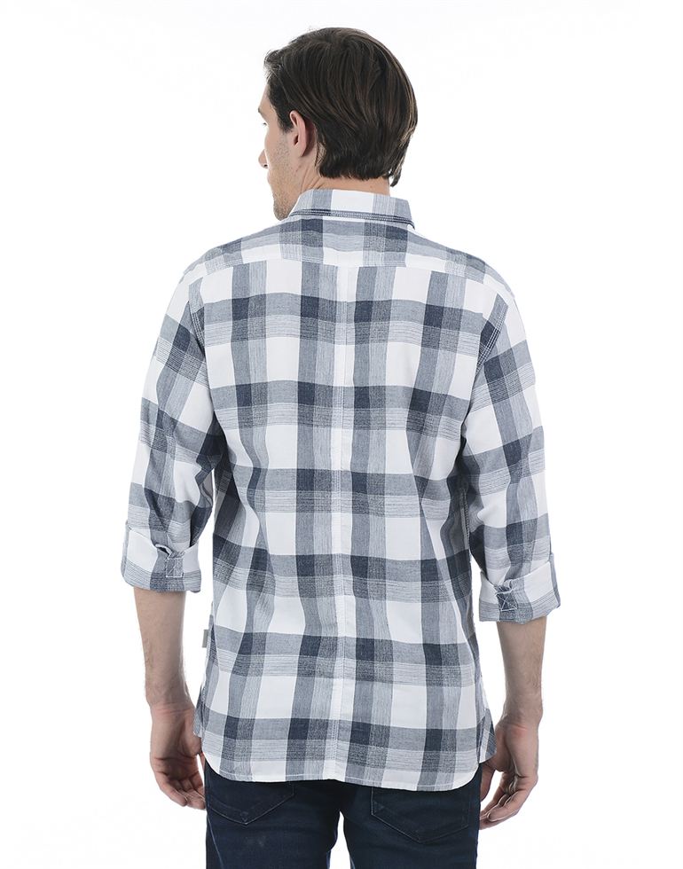 French Connection Men Casual Wear Checkered Shirt