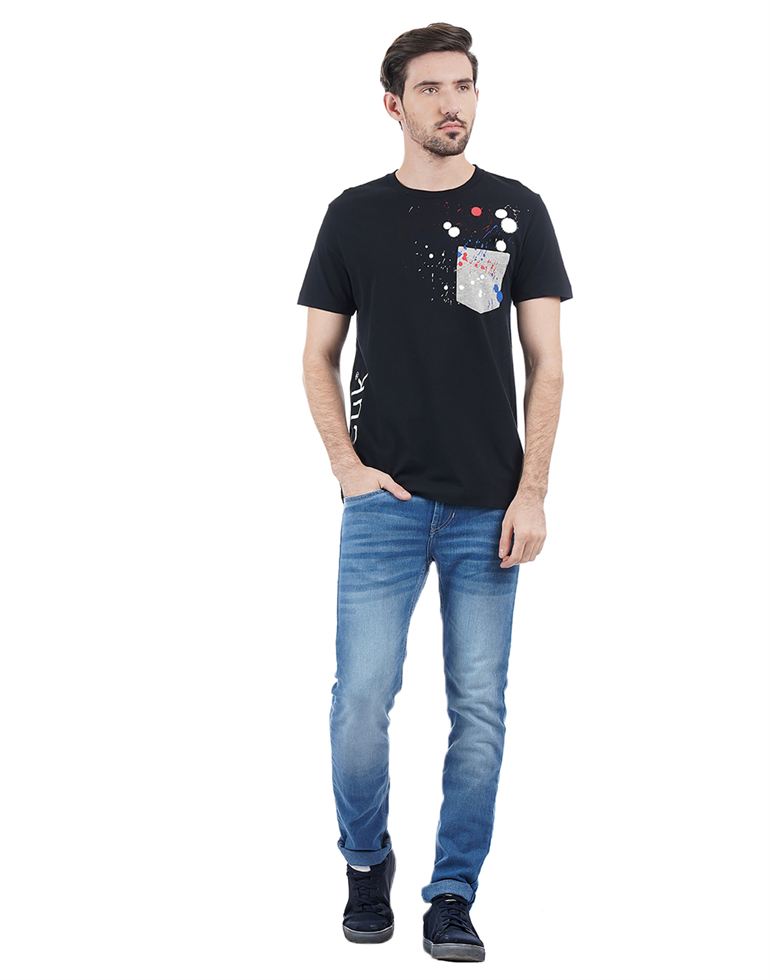 French Connection Men Casual Wear Printed T-Shirt