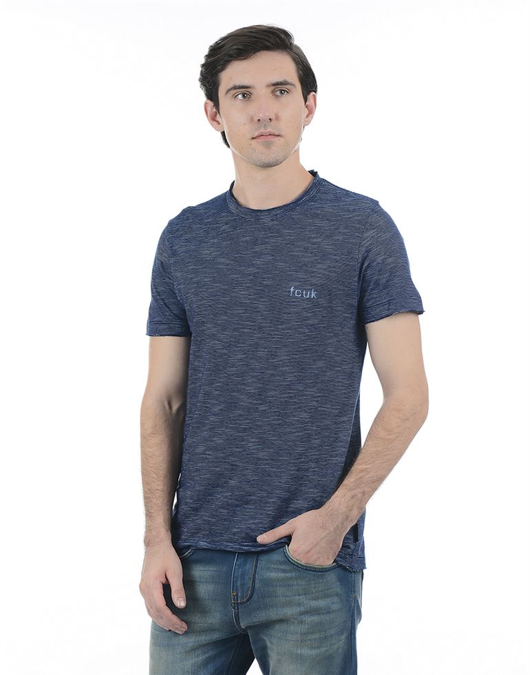 French Connection Men Casual Wear Striped T-Shirt