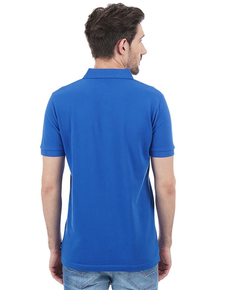 French Connection Men Casual Wear Solid Polo T-Shirt