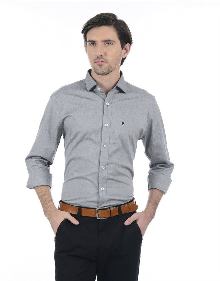French Connection Men Casual Wear Solid Shirt
